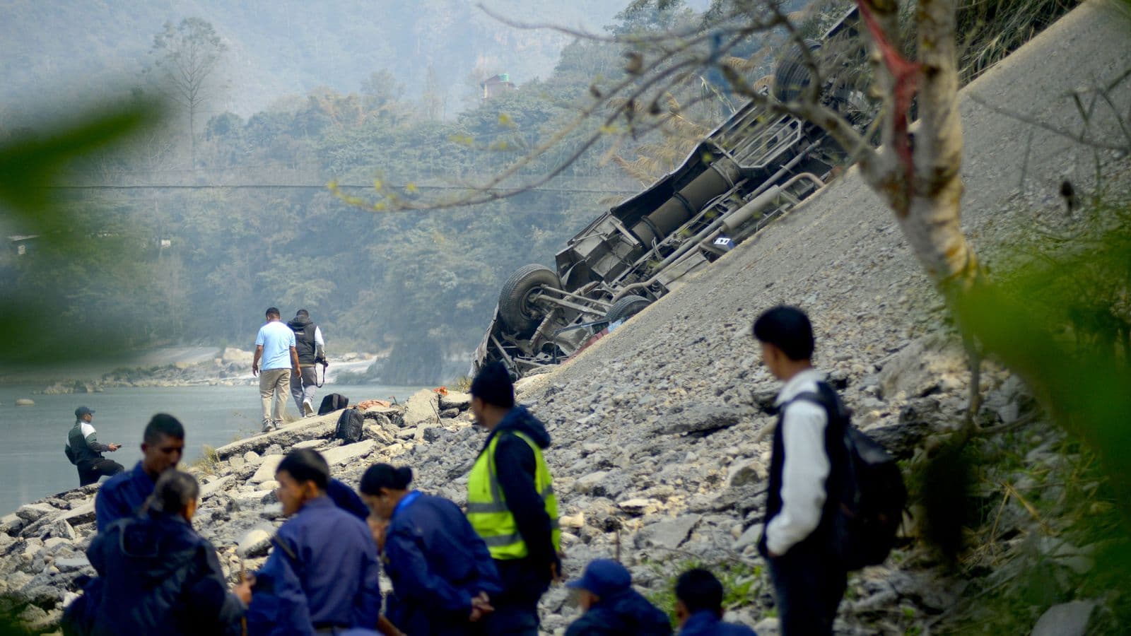 19 Killed in Tragic Bus Crash on Prithvi Highway, Including Three Foreign Nationals